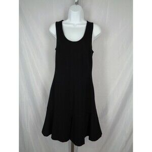 Banana Republic Black Ponte Knit Sleeveless Dress Size 8 New